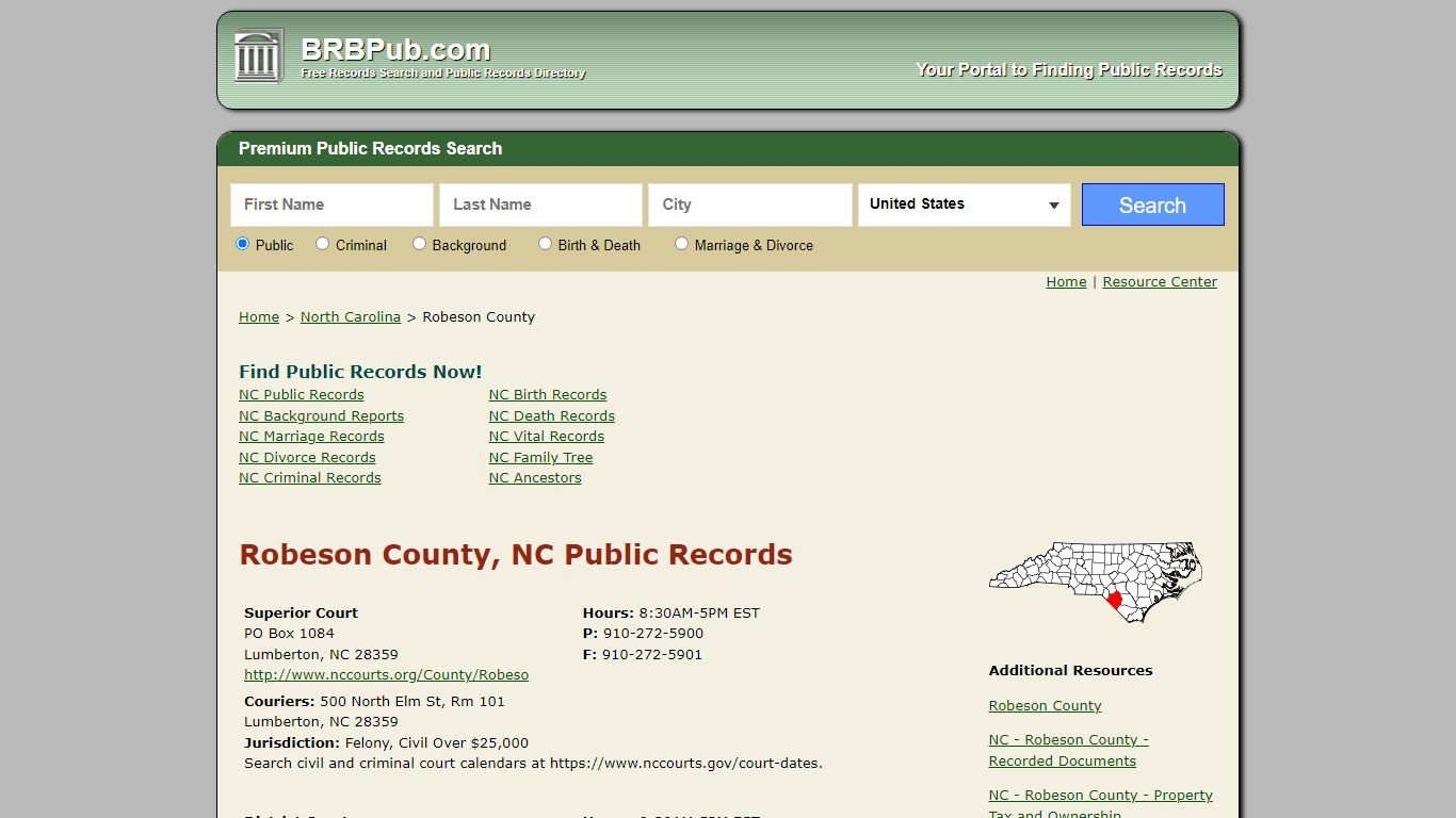 Robeson County Public Records | Search North Carolina ...