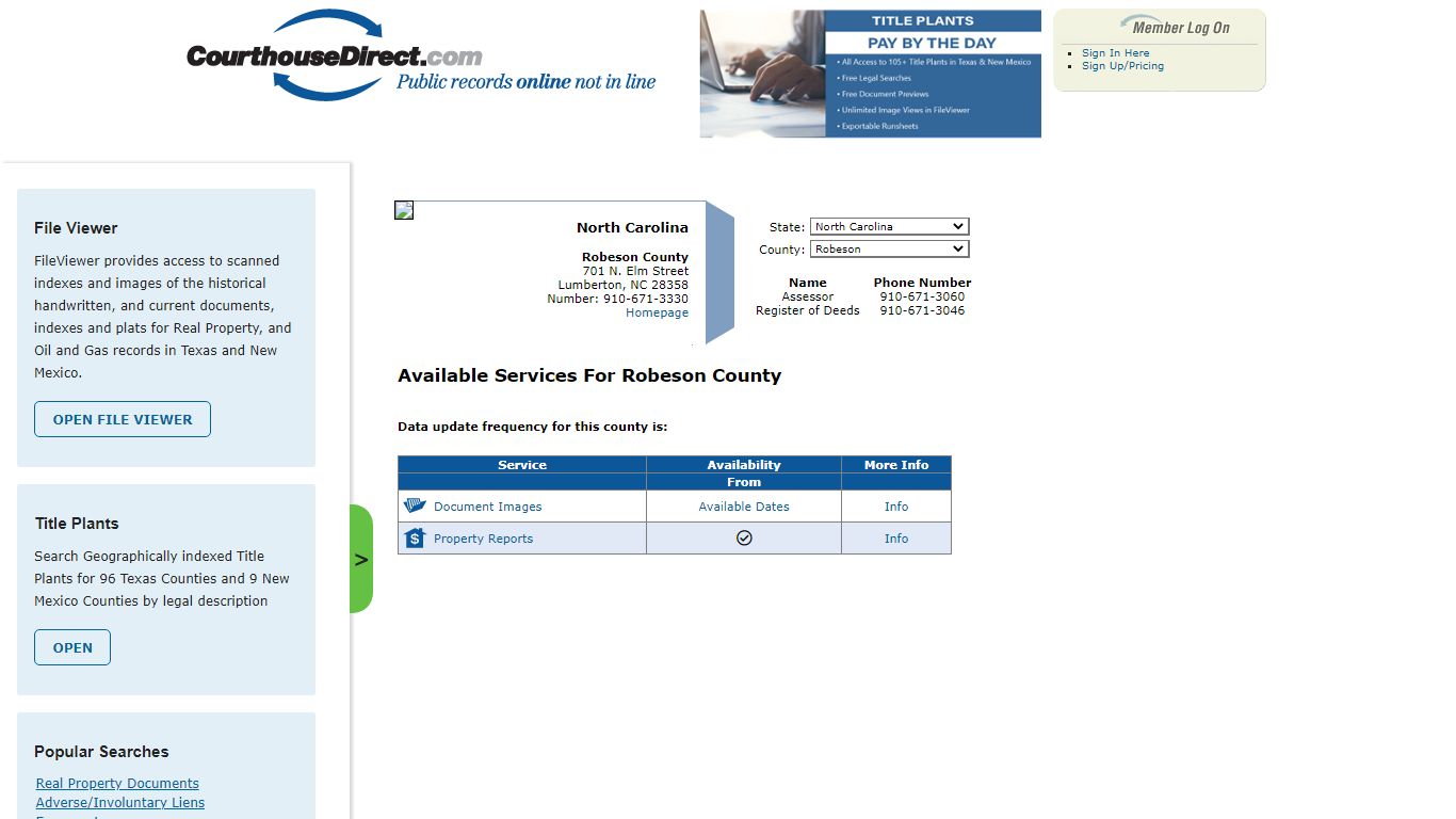 Search Robeson County Public Property Records Online ...